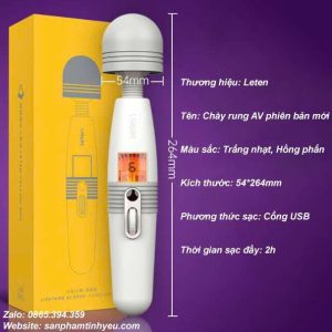 Chày rung AV thương hiệu Leten màn hình LCD